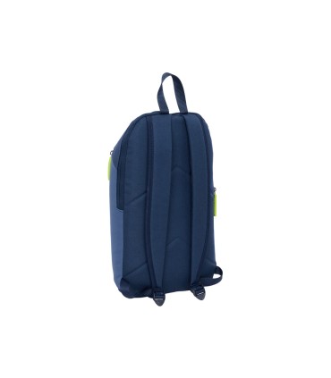 Mini mochila safta con cremallera vertical munich blue indigo 390x220x100 mm