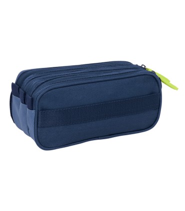 Bolso escolar portatodo safta triple big munich blue indigo 100x215x80 mm