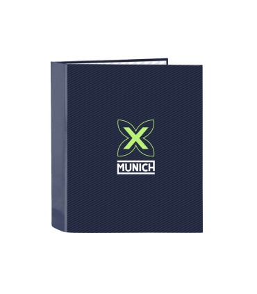 Carpeta safta 4 anillas folio carton lomo ancho munich blue indigo