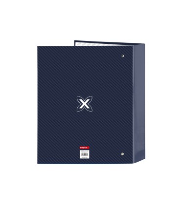 Carpeta safta 4 anillas folio carton lomo ancho munich blue indigo