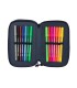 Plumier escolar safta triple 37 piezas new edition 195x125x55 mm