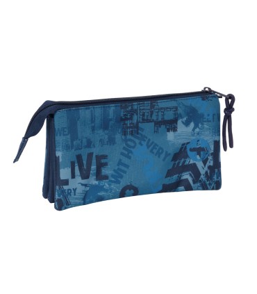 Bolso escolar portatodo safta triple safta new edition 120x220x30 mm