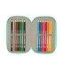Plumier escolar safta triple 37 piezas safta cuore 195x125x55 mm