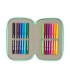 Plumier escolar safta triple 37 piezas safta cuore 195x125x55 mm