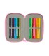 Plumier escolar safta triple 37 piezas blackfit8 smile 195x125x55 mm