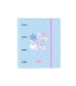 Carpeta safta 4 anillas de 35mm a4 con recambio 100h con goma y 5 separadores blackfit8 smile
