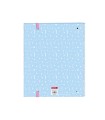 Carpeta safta 4 anillas de 35mm a4 con recambio 100h con goma y 5 separadores blackfit8 smile