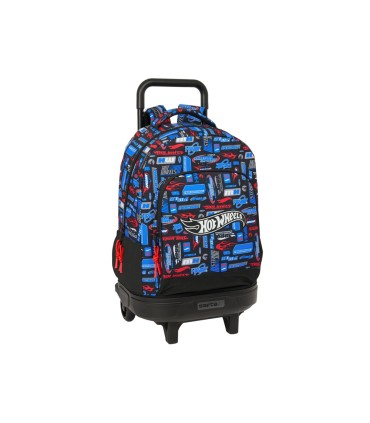 Mochila safta grande con ruedas compact extraible safta hot wheels 450x330x220 mm