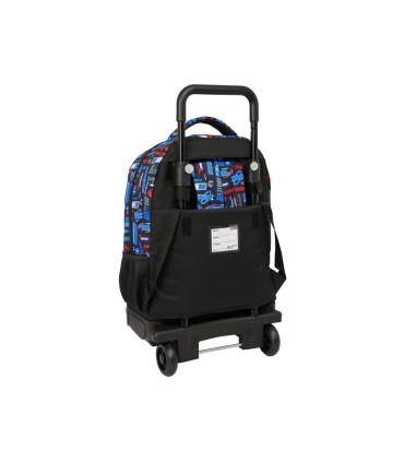 Mochila safta grande con ruedas compact extraible safta hot wheels 450x330x220 mm