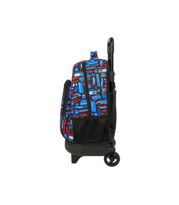 Mochila safta grande con ruedas compact extraible safta hot wheels 450x330x220 mm