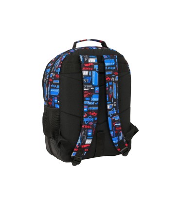 Mochila safta doble con cantoneras adaptable a carro hot wheels 420x320x150 mm