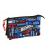 Bolso escolar portatodo safta triple hot wheels 120x220x30 mm