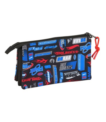 Bolso escolar portatodo safta triple hot wheels 120x220x30 mm