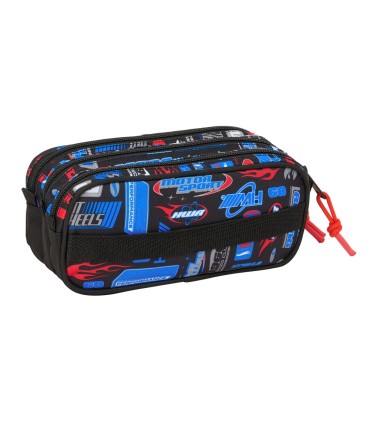 Bolso escolar portatodo safta triple big hot wheels 100x215x80 mm
