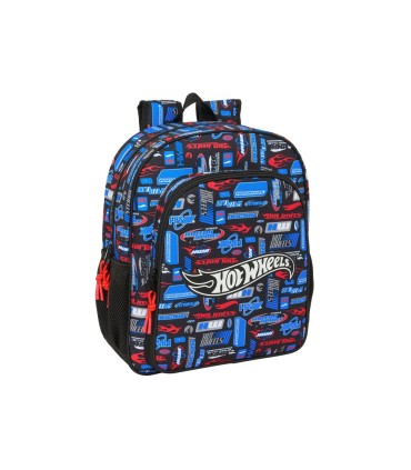 Mochila safta junior adaptable a carro hot wheels 380x320x120 mm