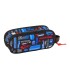 Bolso escolar portatodo safta doble hot wheels 80x210x60 mm