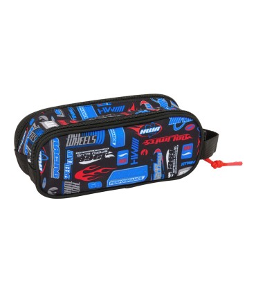 Bolso escolar portatodo safta doble hot wheels 80x210x60 mm