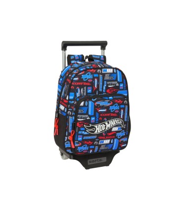 Mochila safta mod 524 con carro 705 hot wheels 330x270x100 mm