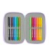 Plumier escolar safta triple 37 piezas frozen spirit 195x125x55 mm