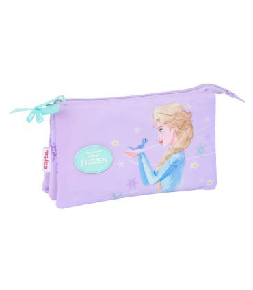 Bolso escolar portatodo safta triple frozen spirit 120x220x30 mm