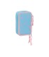Plumier escolar safta triple 37 piezas stitch happy 195x125x55 mm