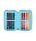 Plumier escolar safta triple 37 piezas stitch happy 195x125x55 mm