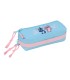 Bolso escolar portatodo safta triple pequeno con goma elastica 22cm stitch happy 85x220x60 mm