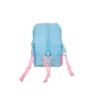 Bolso escolar portatodo safta triple pequeno con goma elastica 22cm stitch happy 85x220x60 mm