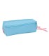 Bolso escolar portatodo safta triple pequeno con goma elastica 22cm stitch happy 85x220x60 mm