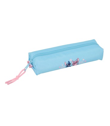 Bolso escolar portatodo safta rectangular con goma elastica 22cm stitch happy 40x220x70 mm