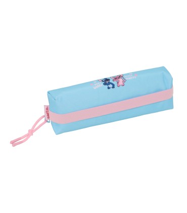 Bolso escolar portatodo safta rectangular con goma elastica 22cm stitch happy 40x220x70 mm