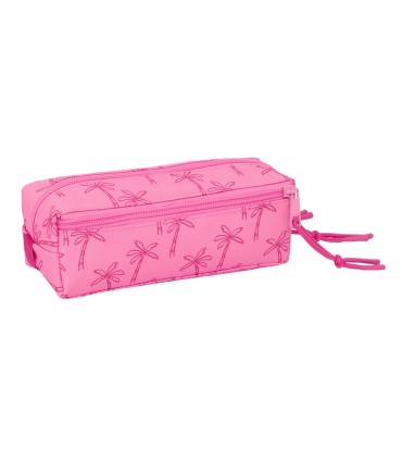 Bolso escolar portatodo safta triple pequeno con goma elastica 22cm stitch chill 85x220x60 mm