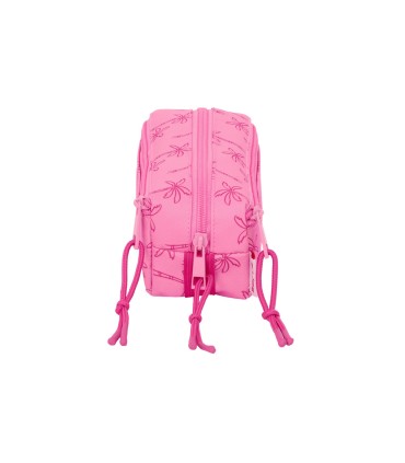 Bolso escolar portatodo safta triple pequeno con goma elastica 22cm stitch chill 85x220x60 mm