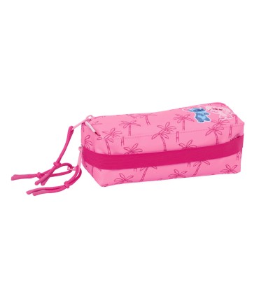 Bolso escolar portatodo safta triple pequeno con goma elastica 22cm stitch chill 85x220x60 mm