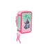 Plumier escolar safta triple 37 piezas stitch ice cream 195x125x55 mm