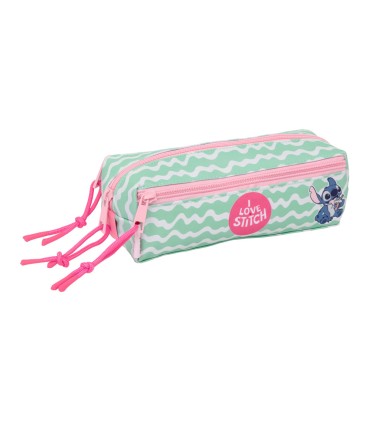 Bolso escolar portatodo safta triple pequeno con goma elastica 22cm stitch ice cream 85x220x60 mm