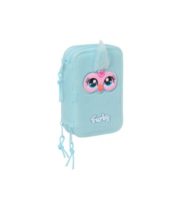 Plumier escolar safta triple 37 piezas furby 195x125x55 mm