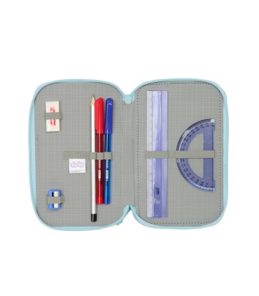 Plumier escolar safta triple 37 piezas furby 195x125x55 mm