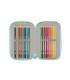 Plumier escolar safta triple 37 piezas furby 195x125x55 mm