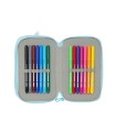 Plumier escolar safta triple 37 piezas furby 195x125x55 mm