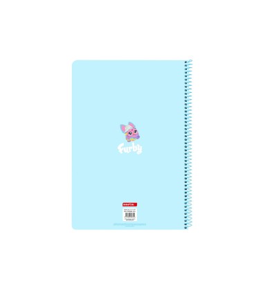 Cuaderno espiral safta folio 80h 60gr cuadro 4mm tapa extradura furby