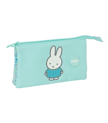 Bolso escolar portatodo safta triple reciclado y repelente al agua miffy friends 120x220x30 mm