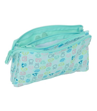 Bolso escolar portatodo safta triple reciclado y repelente al agua miffy friends 120x220x30 mm