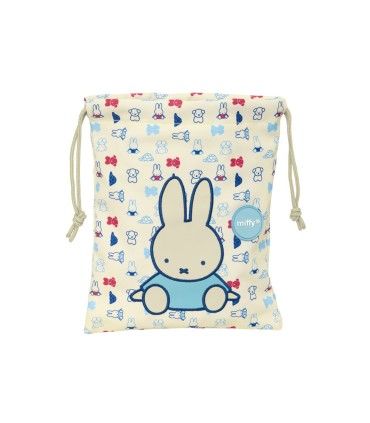 Saquito merienda safta reciclado y repelente al agua miffy buddy 250x200 mm