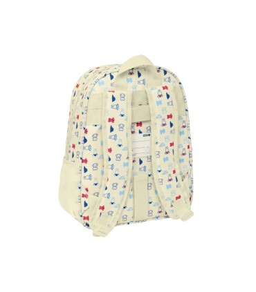 Mochila safta infantil adaptable carro reciclado y repelente al agua miffy buddy 340x260x110 mm