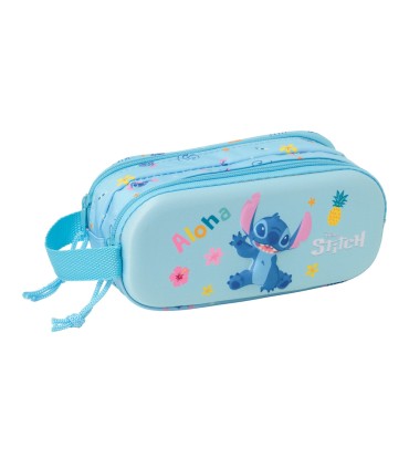 Bolso escolar portatodo safta doble 3d mochilas 3d stitch 80x210x60 mm