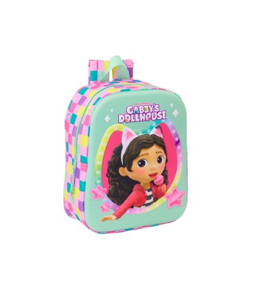 Mochila safta guarderia 3d gabby s dollhouse 270x220x100 mm