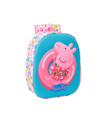 Mochila safta 3d peppa pig 330x270x100 mm