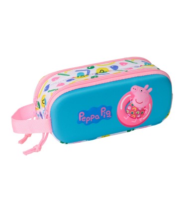Bolso escolar portatodo safta doble 3d mochilas 3d peppa pig 80x210x60 mm