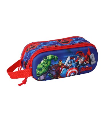 Bolso escolar portatodo safta doble 3d mochilas 3d avengers 80x210x60 mm